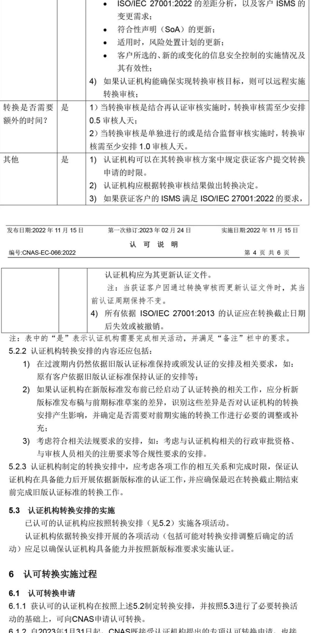 ISO/IEC  27001:2022 標(biāo)準(zhǔn)換版相關(guān)認(rèn)可文件